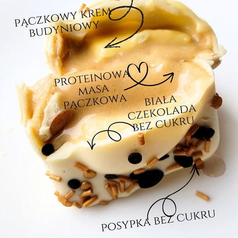 KoxBar Pączek Glamour KONIEC SEZONU - rzemieślniczy baton proteinowy Pączkowo-Pączkowy