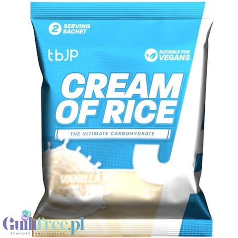 TBJP Cream of Rice, Vanilla 50g - kleik ryżowy bez cukru, regeneracyjny posiłek treningowy, Wanilia