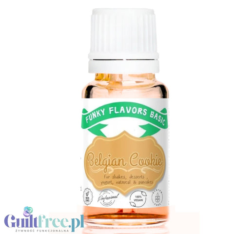 Funky Flavors Basic Belgian Cookie 10ml - kropelki aromatyczne do kawy bez cukru i słodzików