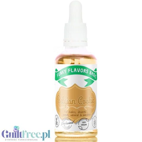 Funky Flavors Basic Belgian Cookie 30ml - kropelki aromatyczne do kawy bez cukru i słodzików