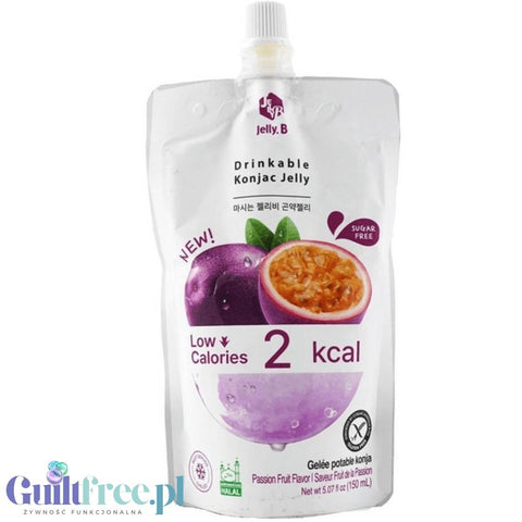 Jelly.B Konjac Jelly, Passion Fruit - koreańska galaretka do picia 2kcal, Marakuja