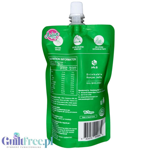 Jelly.B Konjac Jelly, Yuzu - koreańska galaretka do picia 0kcal, Yuzu
