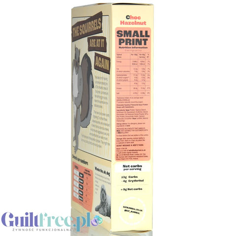 Surreal High Protein Cereal Choc Hazelnut - proteinowe płatki śniadaniowe bez cukru ze stewią i erytrolem