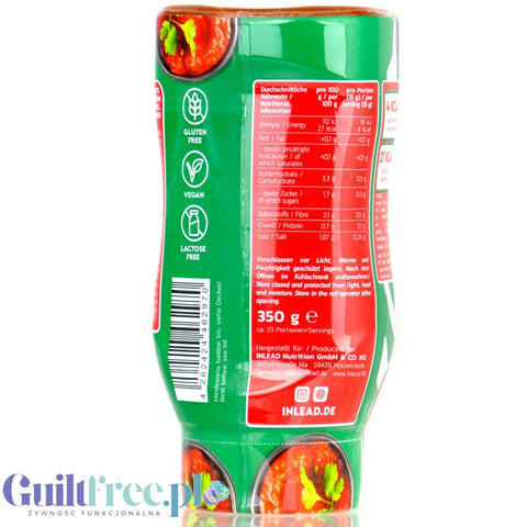 Inlead Premium Sauce Italian Allrounder 350g - vegan tomato sauce with Italian herbs, no sugar, only 16kcal