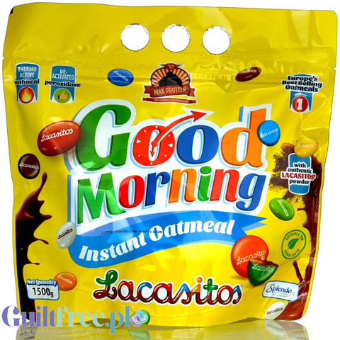 Max Protein Good Morning Oatmeal Lacasitos 1,5kg - owsianka instant, smak czekoladowych drażetek