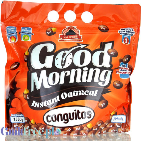 Max Protein Good Morning Oatmeal Conguitos 1,5kg - owsianka instant, smak orzeszków w czekoladzie