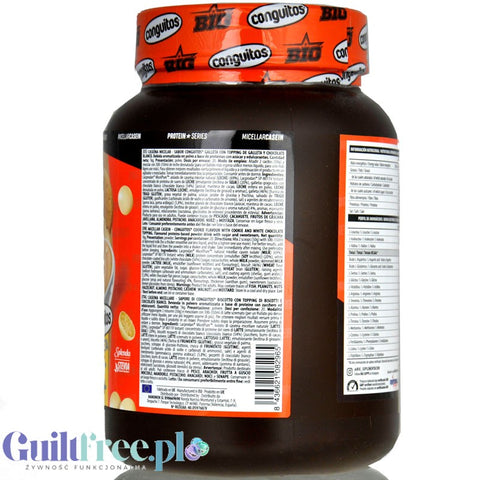 BIG® Micellar Casein, Conguitos Galleta White Chocolate 1kg - gęsta deserowa odżywka białkowa, smak ciasteczko & biała czekolada