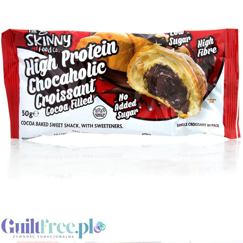 Skinny Food High Protein Chocaholic Croissant - sugar-free protein croissant with 13g of protein & 6g of fiber with cocoa fillin