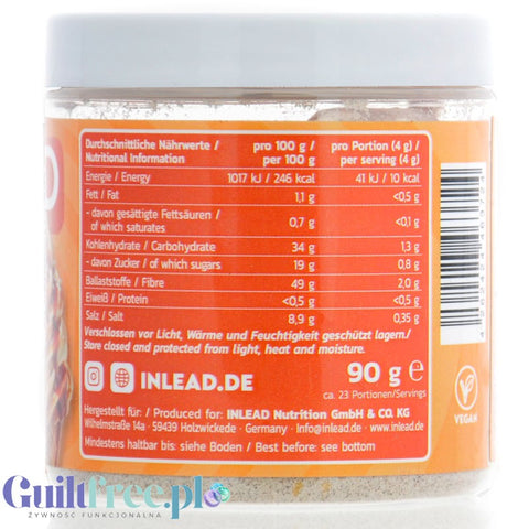 Inlead Flavor Powder Salted Caramel 90g - błonnikowy aromat słodzący w proszku o smaku Solony Karmel