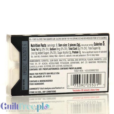 Dentyne Ice Arctic Chill - guma do żucia bez cukru, Mroźna Mięta z uczuciem chłodnej świeżości