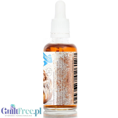 Funky Flavors Sweet Cinnamon Roll STEVIA - słodzące kropelki o smaku drożdżówki z cynamonem, bez cukru, tłuszczu i kcal