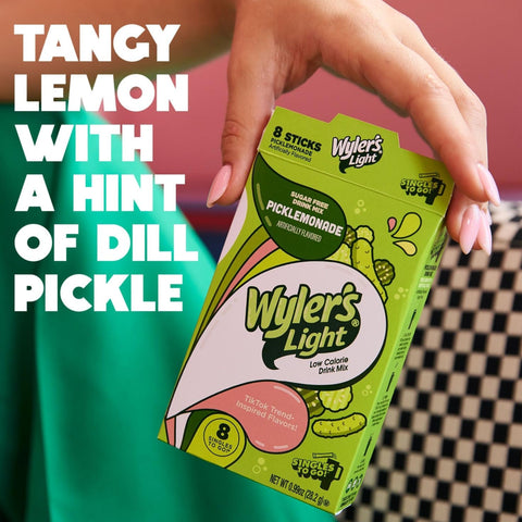 Wyler's Singles To Go Picklemonade - VIRAL cucumber lemonade in sachets, sugar-free and calorie-free