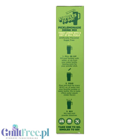 Wyler's Singles To Go Picklemonade - VIRAL cucumber lemonade in sachets, sugar-free and calorie-free