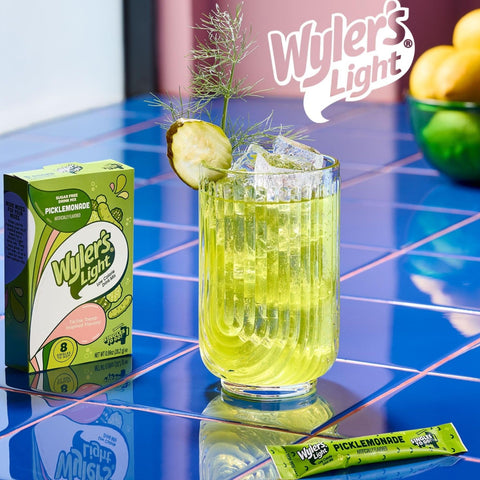 Wyler's Singles To Go Picklemonade - VIRAL cucumber lemonade in sachets, sugar-free and calorie-free