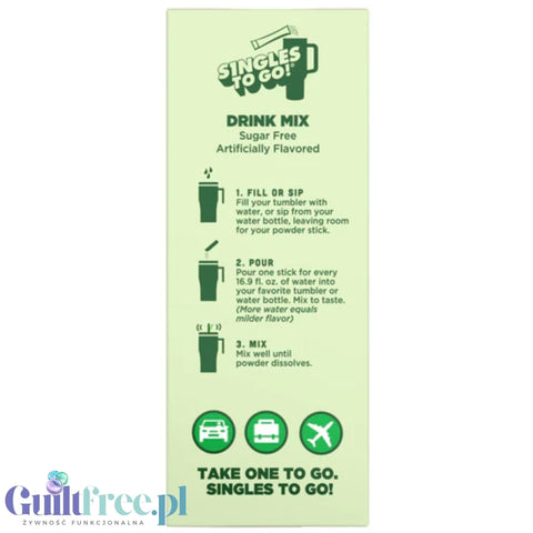 Wyler's Singles To Go 20' Kiwi Lime, Vanilla, Lavender, Dragon Fruit - unikatowe napoje w saszetkach bez cukru