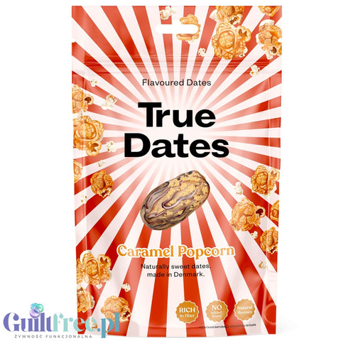 True Dates Caramel Popcorn - daktyle bez dodatku cukru o smaku karmelowego popcornu