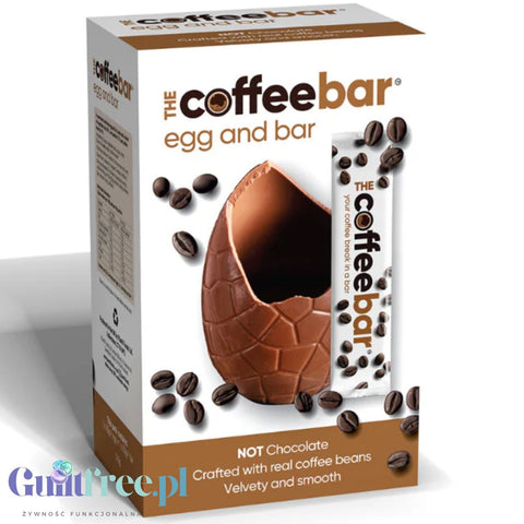 Plamil Coffee Easter Egg & Bar 110g - wielkanocne jajo z NIE-czekolady bez mleka, glutenu, soi i orzechów