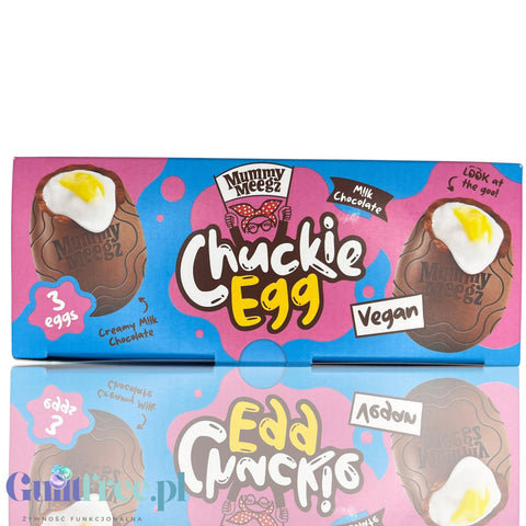 Mummy Meegz Chuckie Egg 3-Pack - cream-filled Easter egg made from vegan 'milk chocolate'