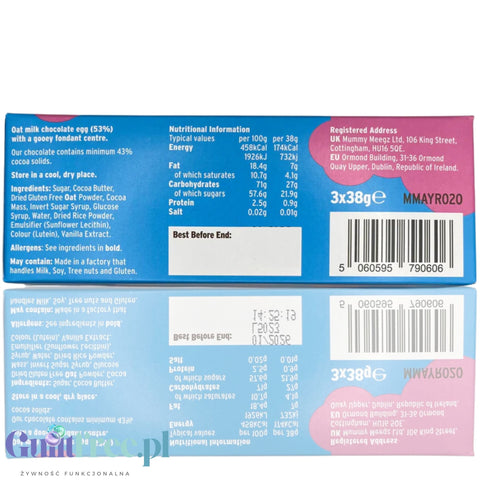 Mummy Meegz Chuckie Egg 3-Pack - cream-filled Easter egg made from vegan 'milk chocolate'