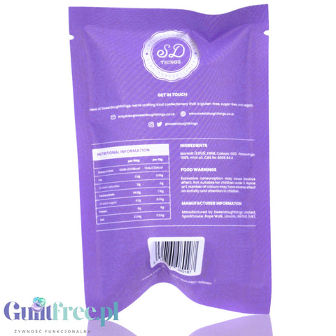 SweetDoughThings Candy Floss Blueberry - wegańska wata (BEZ)cukrowa o smaku jagodowym 30kcal