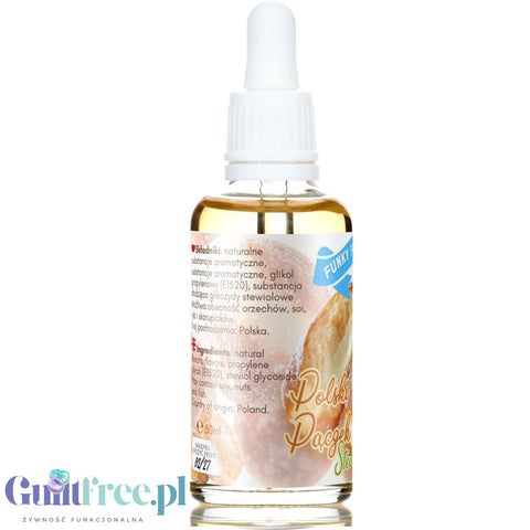 Funky Flavors Sweet Polski Pączek STEVIA - turbo pączkowe kropelki słodzące bez cukru, tłuszczu i kcal