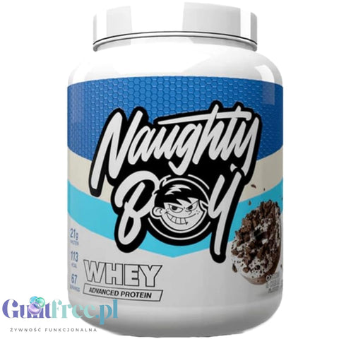 Naughty Boy Whey Premium Protein Cookies & Cream 2010 g - gęsta odżywka białkowa WPI, WPC & MPC