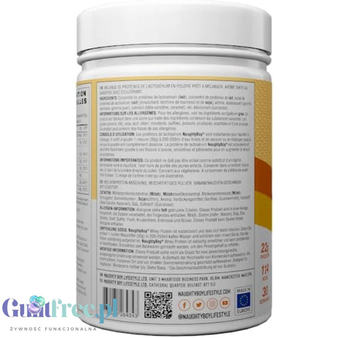 Naughty Boy Whey Premium Protein Banoffee Pie 900g - gęsta odżywka białkowa WPI, WPC & MPC