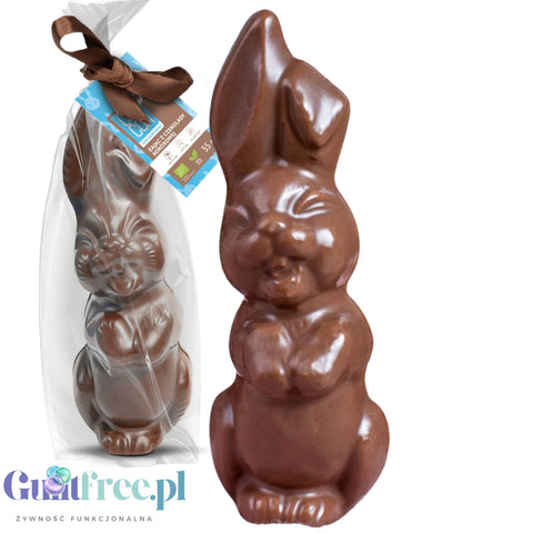 RAW COCOA Zając z czekolady kokosowej 55g - wegański, bez glutenu, WIELKANOC bez dodatku cukru