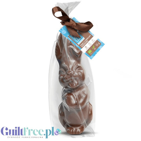 RAW COCOA Zając z czekolady kokosowej 55g - wegański, bez glutenu, WIELKANOC bez dodatku cukru