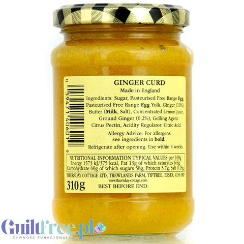 ALLEGRO TYLKO Thursday Cottage Ginger Curd (CHEAT MEAL) - słodki krem imbirowy