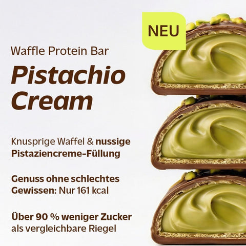 Rocka Nutrition Waffle Protein Bar Pistachio Cream 30g