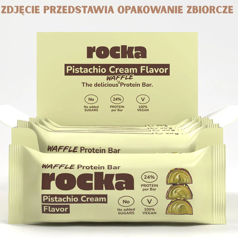 Rocka Nutrition Waffle Protein Bar Pistachio Cream 30g