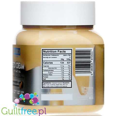 BeKeto Keto Krem™ Macadamia The Queen, MCT infused keto spread