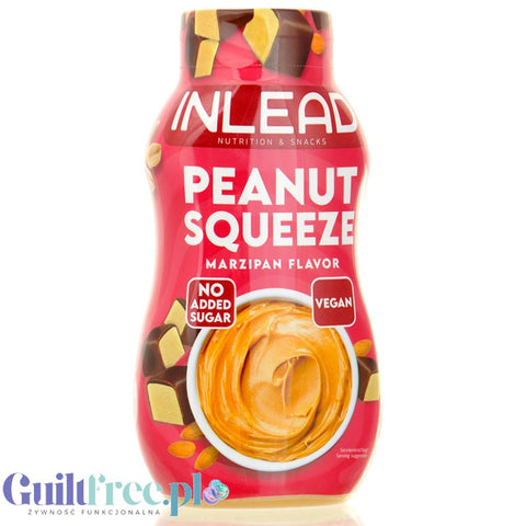 Inlead Peanut Squezze Marzipan 500ml - wyciskane masło orzechowe w tubie z ksylitolem