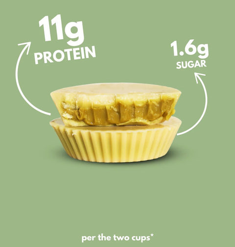 Nutry Nuts Pistachio Butter Cups White Chocolate - miseczki proteinowe 67% mniej cukru, Biała Czekolada & Pistacje