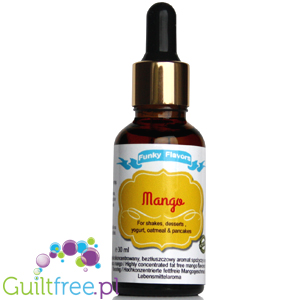 Funky Flavors Highly concentrated mango flavor for shakes, desserts, yogurt, ice cream & pancakes