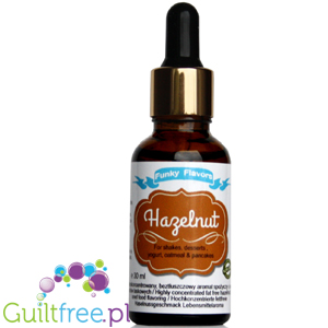 Funky Flavors Highly concentrated hazelnut flavor for shakes, desserts, yogurt, ice cream & pancakes