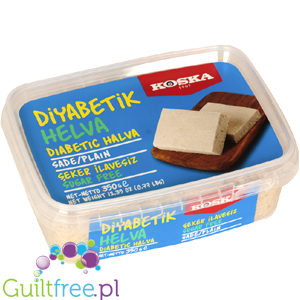 Koska Şeker Ilavesi light sade tahin helva - Vanilla flavor without sugar, with sweeteners