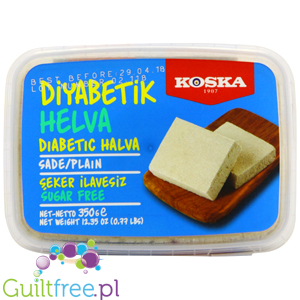 Koska Şeker Ilavesi light sade tahin helva - Vanilla flavor without sugar, with sweeteners
