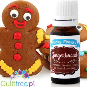 Funky Flavors Gingerbread for shakes, desserts, yogurt, ice cream & pancakes - Sugar-free, gingerbread flavor for cocktails, ice