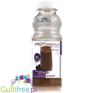 Proti Express Milk Shake Chocolate - an instant protein shake with chocolate flavor, contains sweeteners