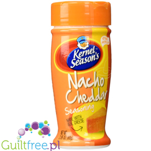 Kernel Season's Nacho Cheddar seasoning made with real cheese 