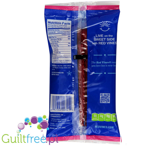 Red Vines Sugar Free Licorice Twists - Strawberry flavor gels