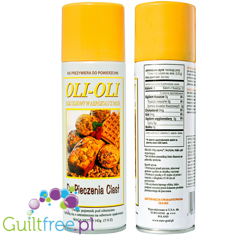 Dietary mix with soybean oil in a baking spray