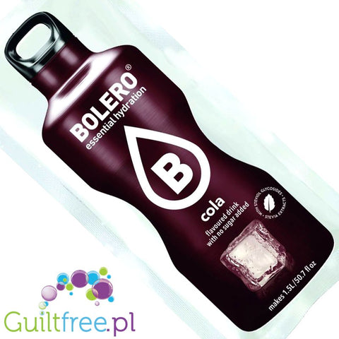 Bolero Instant Fruit Flavored Drink with sweeteners, Kola - Powder Mix for preparing a cola flavored drink with sweeteners