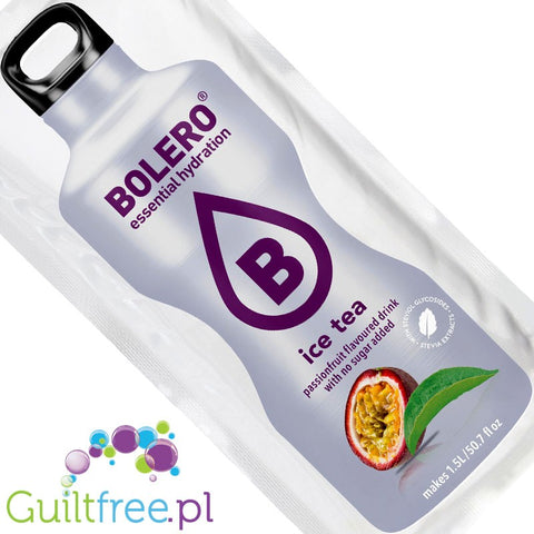 Bolero Instant Fruit Flavored Drink with Sweeteners Ice Tea Passionfruit - Powder Mix for the preparation of frozen margarita fl