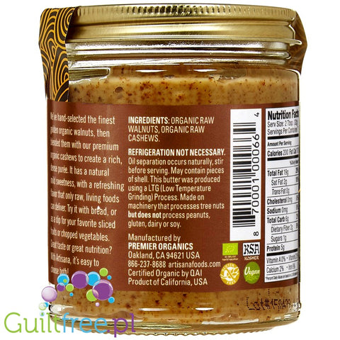 Artisana ™ Organic Raw Walnut Butter with Cashews