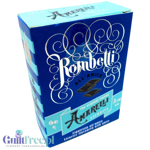 Amarelli Liquirizia Rombetti All'Anice 60g - kalabryjska lukrecja anyżkowa 100% bez cukru i słodzików