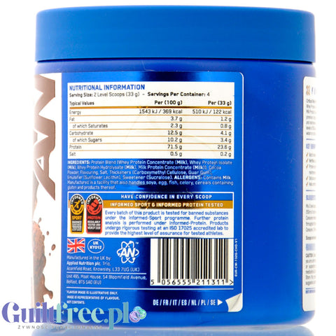 Applied Critical Whey Advanced Protein Chiquita Banana Strawberry Smoothie 132g - odzywka białkowa 4 frakcje białek