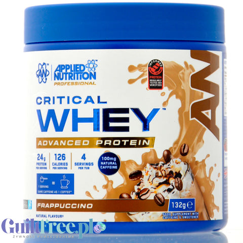 Applied Critical Whey Advanced Protein Frappuccino 132g - odżywka białkowa 24g białka & 100mg kofeiny z WPI, WPH i WPC